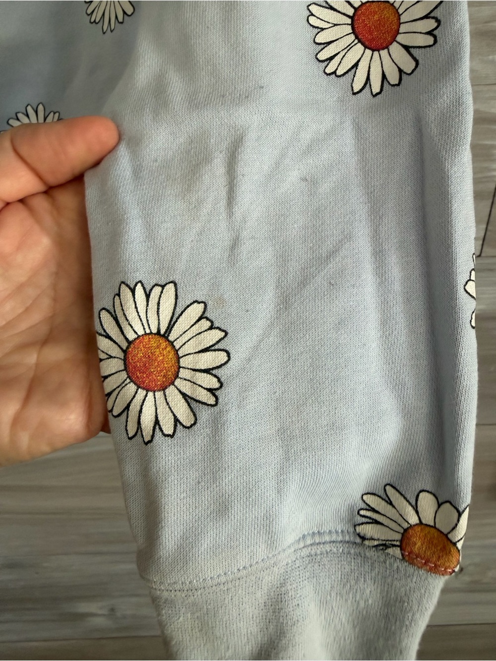 Nike women’s S Light Blue Daisy Print Hoodie - Picture 6 of 8